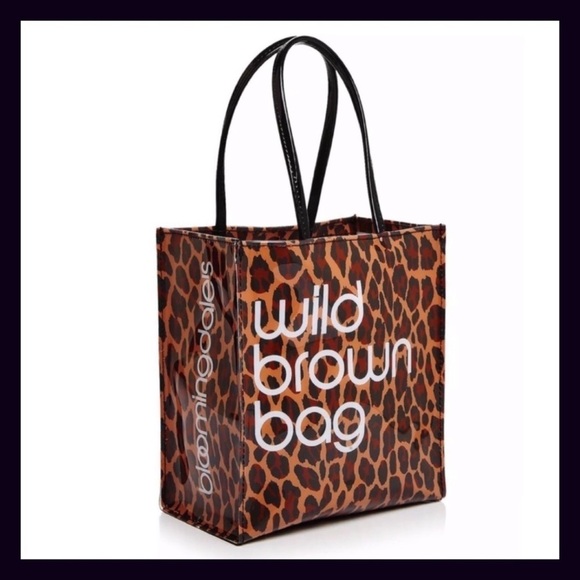 Bloomingdale’s Wild Brown Bag - Picture 2 of 4